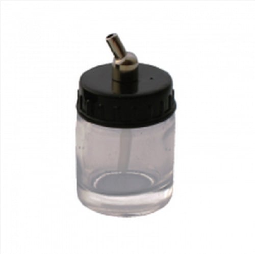 Glass Jar With 22cc 60 Deg. Spout For Airbrush