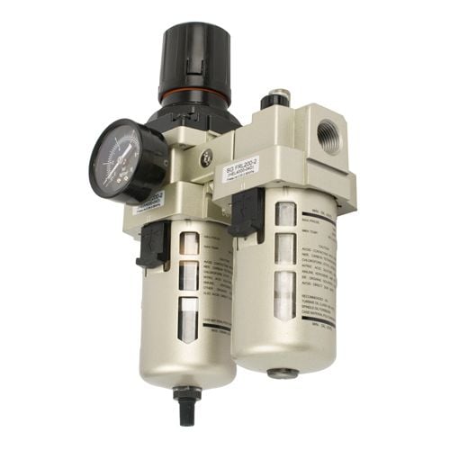 Filter / regulator / lubricator 1/2' with auto drain (hec4010-04d)(SG FRL200-2)