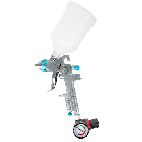 Spray gun hvlp 1.4mm nozzle with spare 1.7mm nozzle kit and regulator(SG H827K)