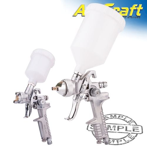 Spray gun kit sg h827 & sg h2000 combo with polished body hvlp(SG KIT03)