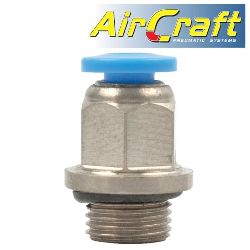 Pu fitting str. stud w/o-ring 4mm-1/8' m