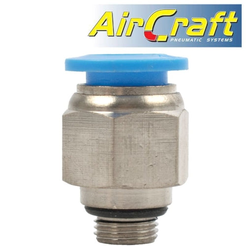 Pu fitting str. stud w/o-ring 10mm-1/8' m