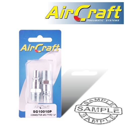 Connector aro type 1/4' male 2pack(SG10010P)