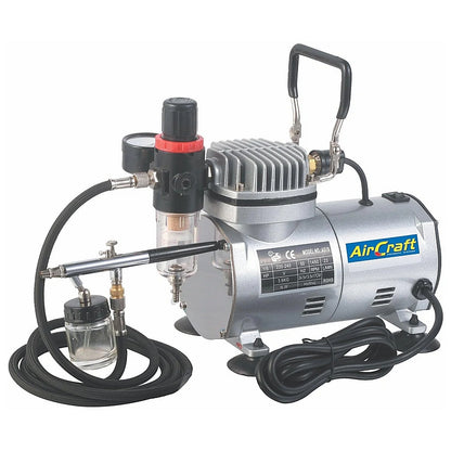 AirCraft Mini Air Compressor & Airbrush Kit With Hose (AS18-2) | SG COMP04K