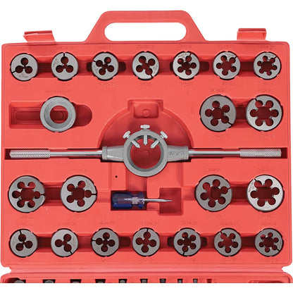 Sherwood 45-Piece Carbon Steel Threading Set, M6-M24 (CASE-45) | SHR0869990Y