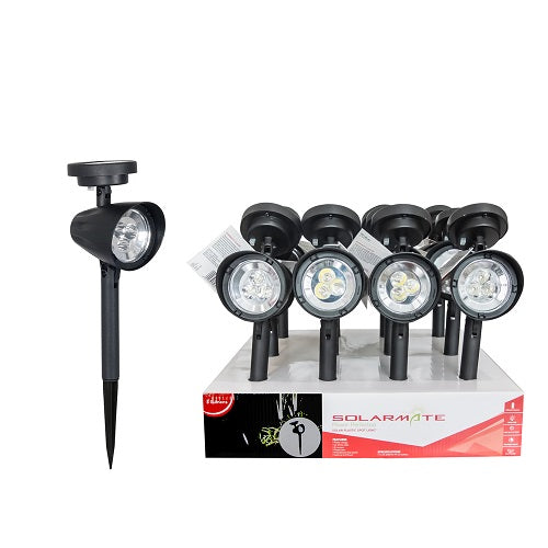 SOLARMATE - 12/Pk Plastic Spotlights - 5 Lumen | SM005