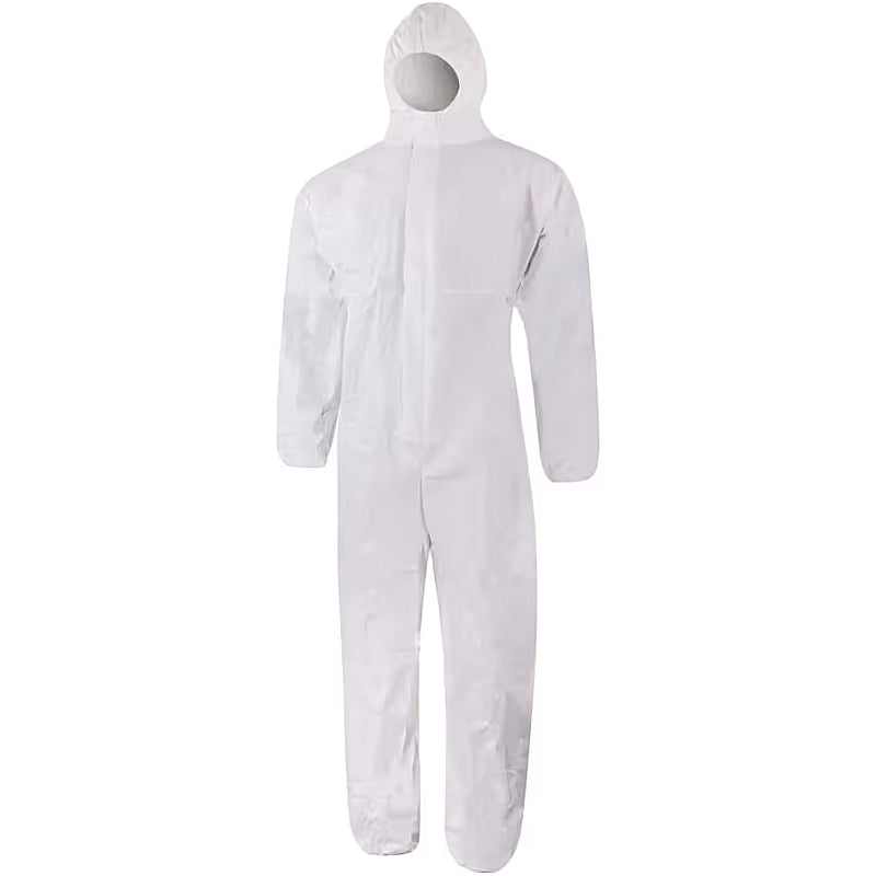 Halo SMS Disposable Hooded Coveralls, Type 5/6, White, XL