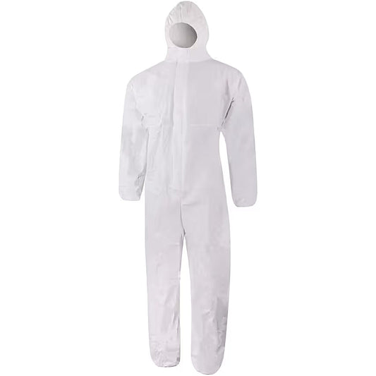 Halo SMS Disposable Hooded Coveralls, Type 5/6, White, XL | HAL9623813D