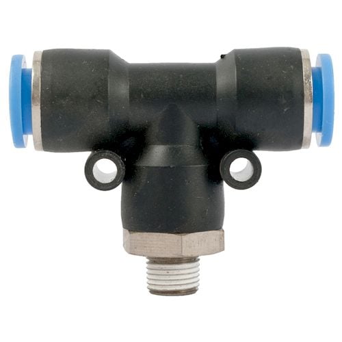 Pu hose fitting tee 10mm-1/8 m(SPB10-01)
