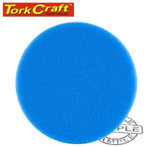 Foam pad velcro blue sponge 150mm 6' heavy polishing