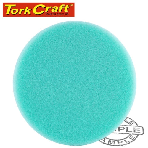 Foam pad velcro green sponge 150mm 6' light finishing