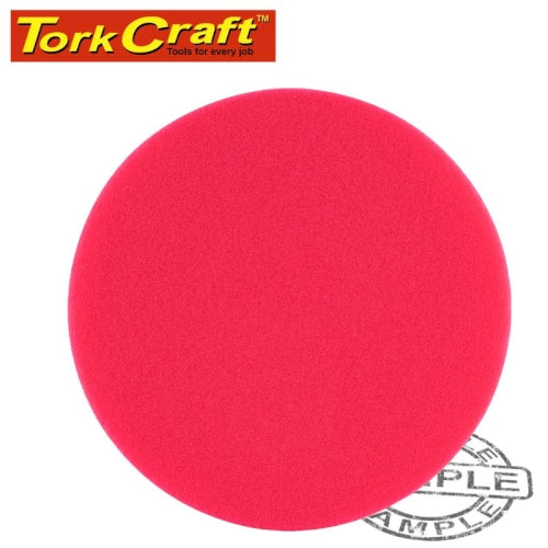 Foam pad velcro red sponge 150mm 6' ultra finishing
