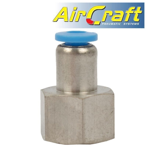 Pu hose fitting straight stud 4mm-1/4 f