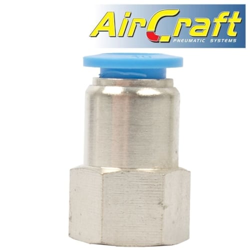 Pu hose fitting straight stud 10mm-3/8 f