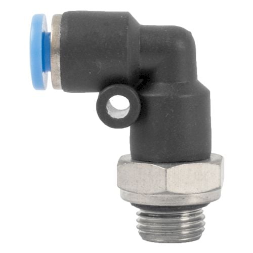 Elbow w/o-ring 4mm-1/8 m pu hose fitting(SPL04-G01)