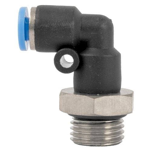 Elbow w/o-ring 4mm-1/4 m pu hose fitting(SPL04-G02)