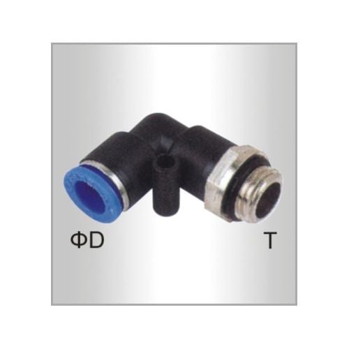 Elbow w/o-ring 6mm-1/8 m pu hose fitting(SPL06-G01)