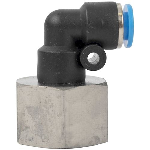 Pu hose fitting elbow 6mm-1/2 f(SPLF06-04)