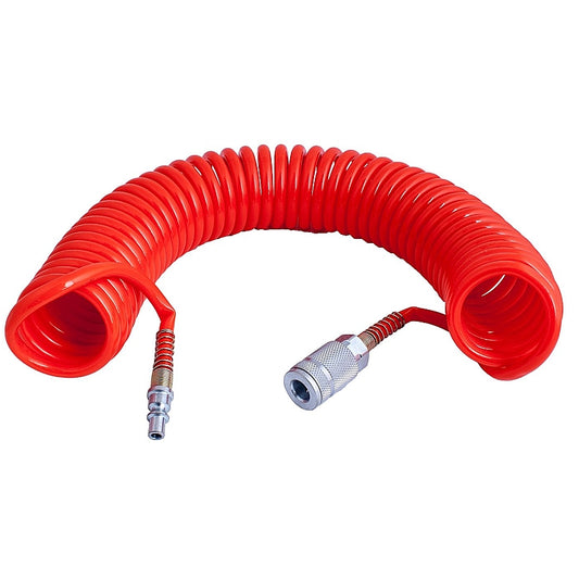 AirCraft Spiral Hose 7.5M x 8mm with ARO Quick Coupler | SPRC07075