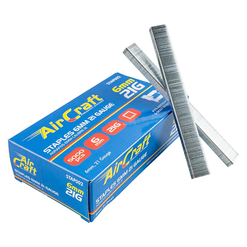 AirCraft 5000/Pk Staples 6mm, 21G | STAP002