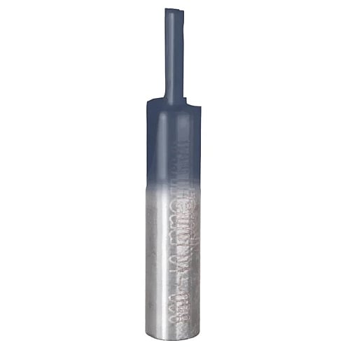Freud Double Flute Straight Router Bit, D-6.35mm x h-25.4mm x H-76.2mm x A-1/4" | 04-11025P