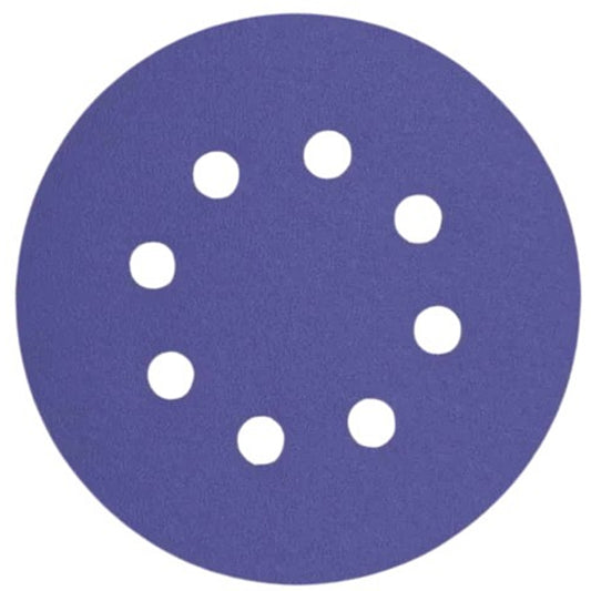 Smirdex 740 Ceramic 125mm Sanding Discs with 8-Holes, 40 to 400 Grit