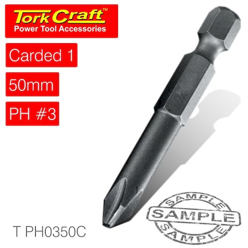 Phil.3 x 50mm power bit 1/card(T PH0350C)