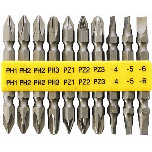 10 Piece Double End Screw Driver Bit Set (T SC06510C)