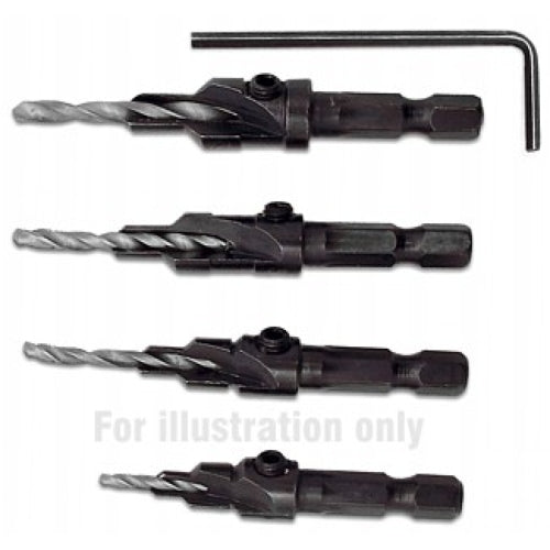 TorkCraft 5 Piece Screw Pilot Bit Set | T SP05000C