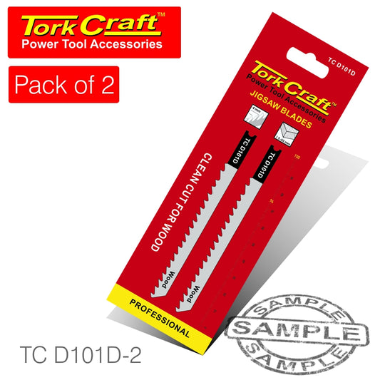 U-shank jigsaw blade 6tpi wood 4mm 2pc(TC D101D-2)
