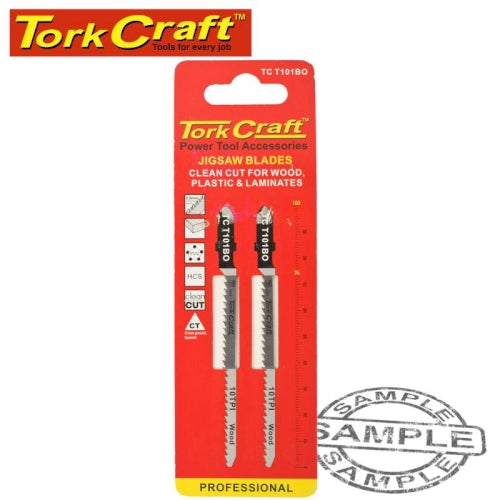 T-shank jigsaw blade clean cut wood/laminat 2.5mm 10tpi 100mm 2pc