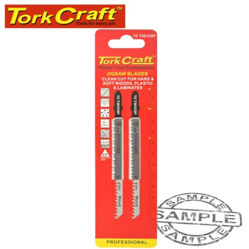 T-shank jigsaw blade for hard/softwood/laminate 3mm 8tpi 116mm 2pc