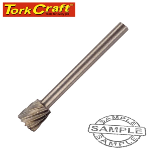 Mini h/speed cutter 6.4mm rev. taper 3.2mm shank