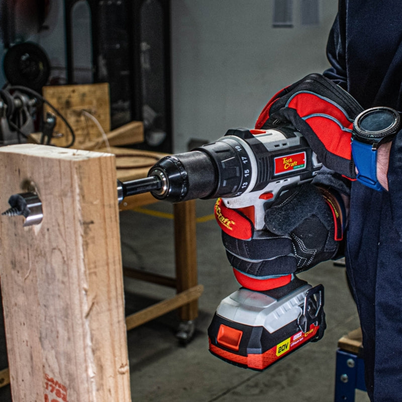 Tork Craft 20V Cordless Impact Drill Driver Kit, 2 x 2.0Ah Batt. Pk. | TC20030