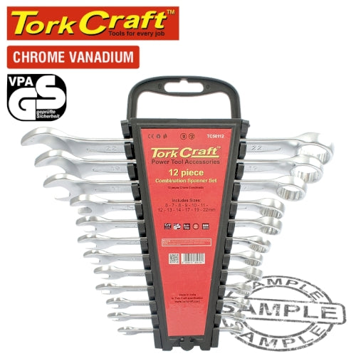 12pcs combination spanner set 6-7-8-9-10-11-12-13-14-17-19-22mm