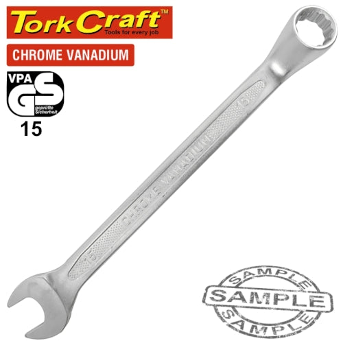 Deep offset combination spanner 15mm