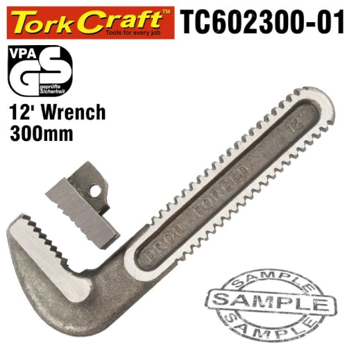 Repl. jaw set pipe wrench heavy duty 300mm