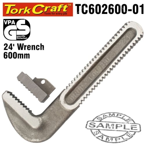 Repl. jaw set pipe wrench heavy duty 600mm