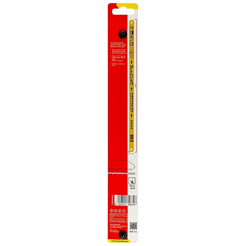 Tork Craft 2/Pk BiM Hacksaw Blades 300mm, 14TPI | TC925018-2