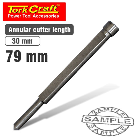 Pilot pin 6.3 x 79mm for broach cutters 30mm