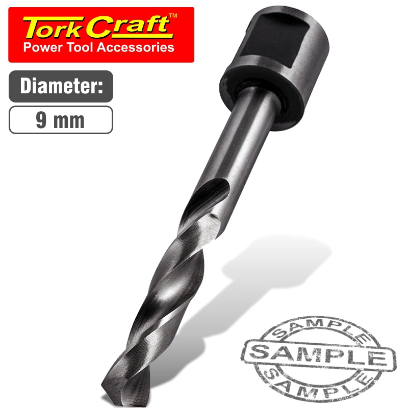 Drill bit hss w/weldon shank 9mm