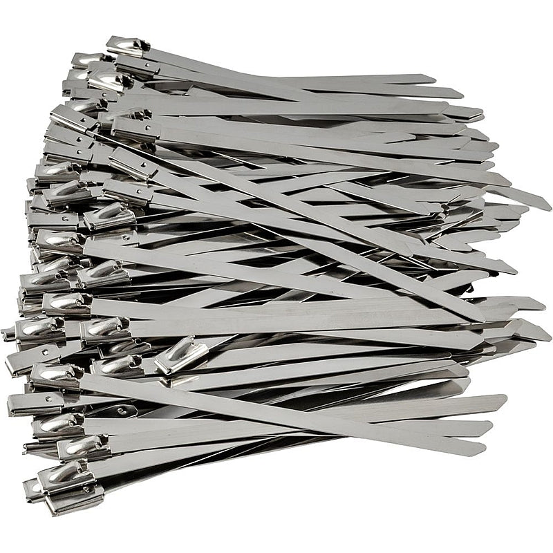 Tork Craft 100Pc Stainless Steel Cable Ties, 4.6 x 100mm (SS304) | TCCTS46100-100N