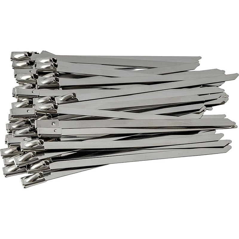 Tork Craft 50Pc Stainless Steel Cable Ties, 4.6 x 100mm (SS304) |  TCCTS46100-50N