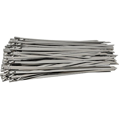 Tork Craft 100Pc Stainless Steel Cable Ties, 4.6 x 200mm (SS304) |  TCCTS46200-100N