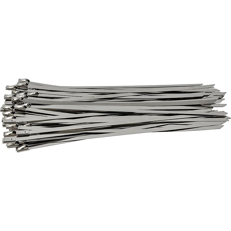 Tork Craft 50Pc Stainless Steel Cable Ties, 4.6 x 200mm (SS304) | TCCTS46200-50N