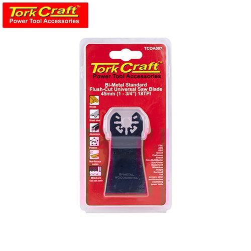 TorkCraft Quick Change Flush Cut Universal Saw Blade 45mm (1-3/4") 18Tpi