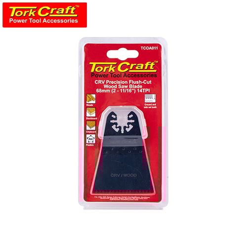 TorkCraft Quick Change Flush Cut Wood Saw Blade 68mm (2-11/16") 14Tpi CRV