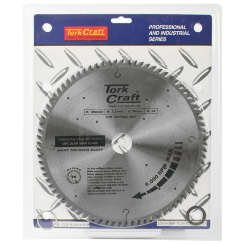 TorkCraft Blade TCT 250 x 80T 30/1/20 TCG Positive Professional Industrial (TCPR25080LM)