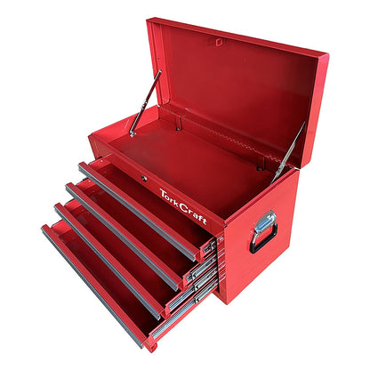 Tork Craft 4-Drawer Tool Chest/Top Box, L660 x W310 x H380mm (Empty) | TCTB002