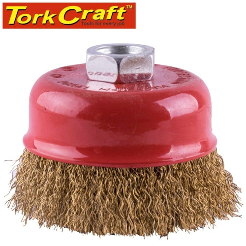Wire cup brush crimped 75mmxm14 bulk